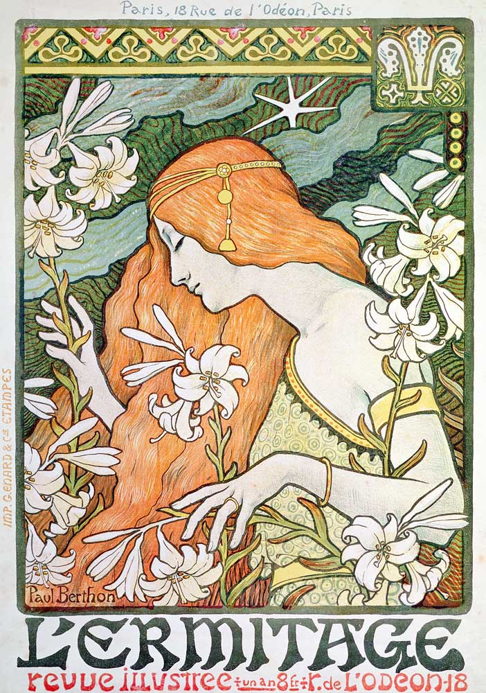 L'Ermitage, revue illustrée (Plakat) von Paul Berthon