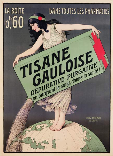 Poster advertising Tisane Gauloise, printed by Chaix, Paris von Paul Berthon