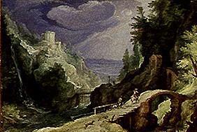 Landschaft mit Tivoli. 1595