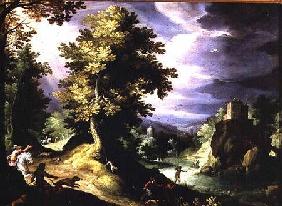 Landscape with a Deer Hunt 1591