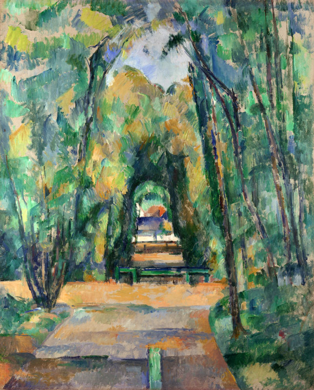 Allee at Chantilly von Paul Cézanne
