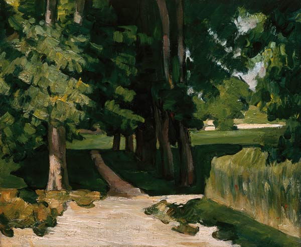 Die Allee im Park von Jas de Bouffan von Paul Cézanne