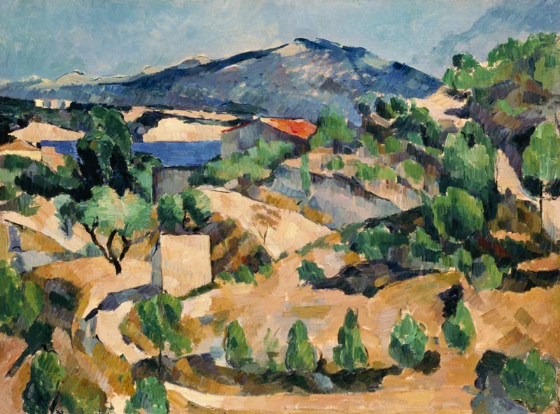 Berge in der französischen Provence von Paul Cézanne
