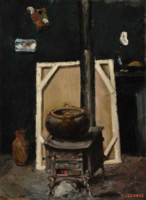 Der Ofen im Atelier von Paul Cézanne