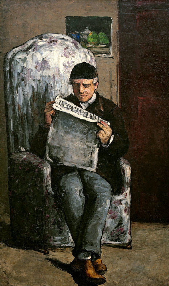Der Vater des Künstlers beim Zeitunglesen von Paul Cézanne