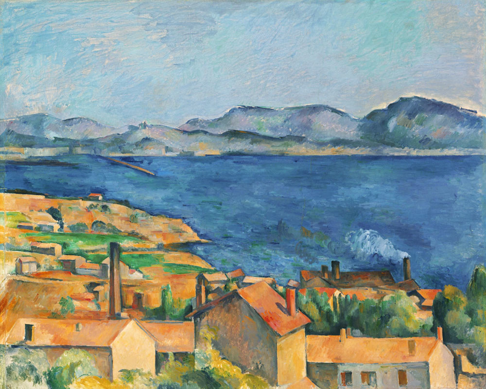 Die Bucht von Marseille, von L'Estaque aus gesehen von Paul Cézanne