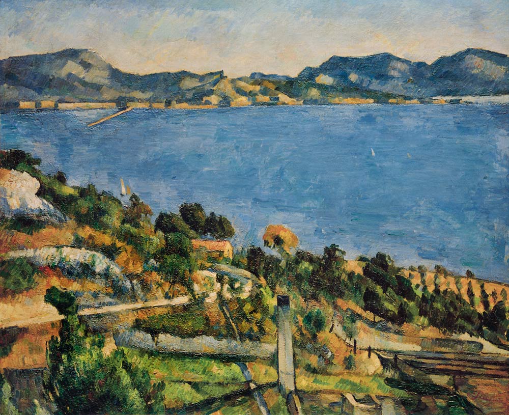 Estaque Landschaft am Golf von Marseille von Paul Cézanne