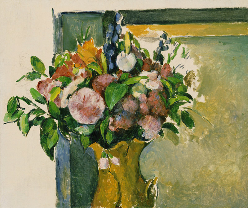 Flowers in a Vase von Paul Cézanne