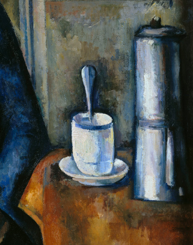 Frau mit Kaffeekanne, detail von Paul Cézanne