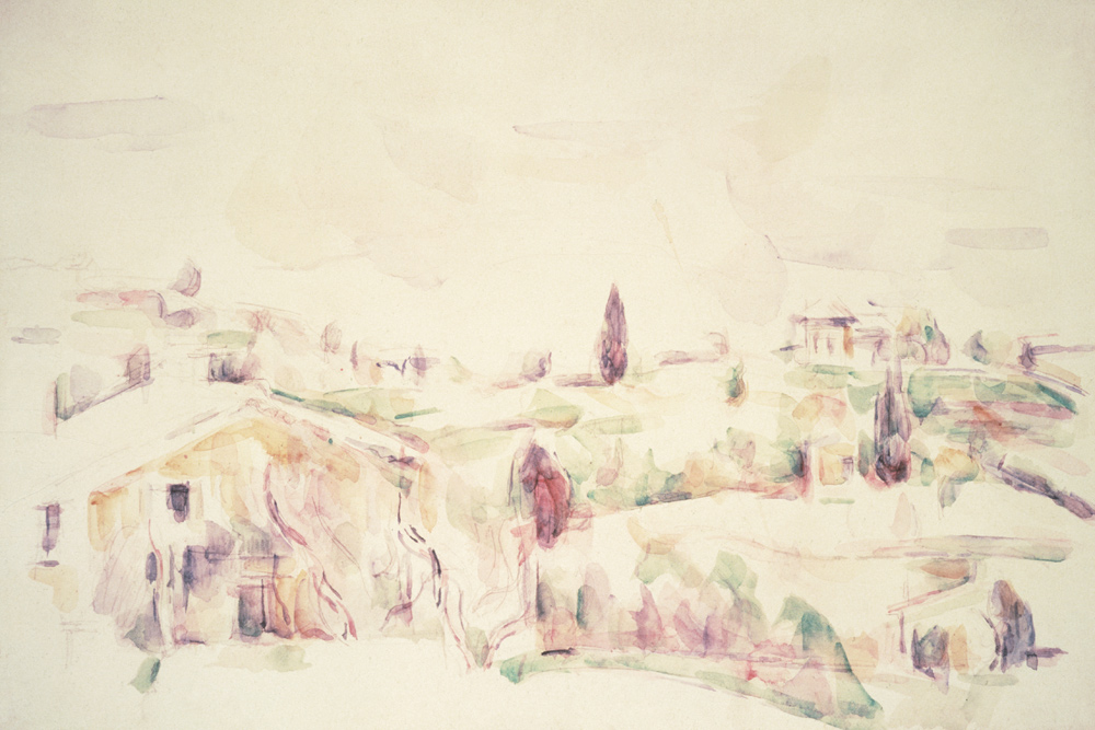 Provencalische Landschaft von Paul Cézanne