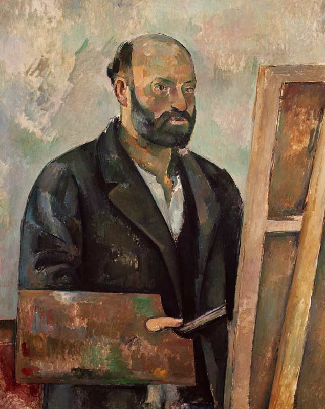 Self Portrait with a Palette von Paul Cézanne