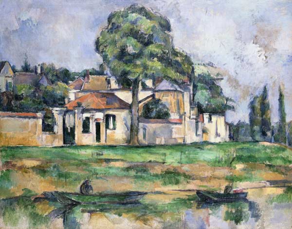 Das Ufer der Marne von Paul Cézanne
