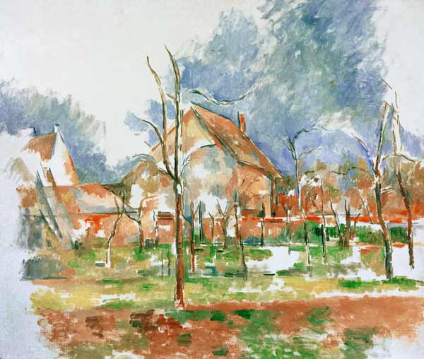 Winterlandschaft - Giverny von Paul Cézanne