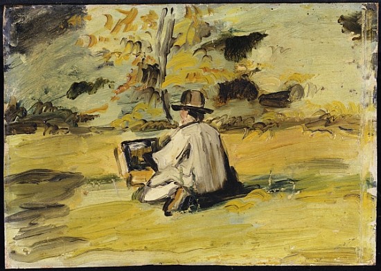 A Painter at Work von Paul Cézanne