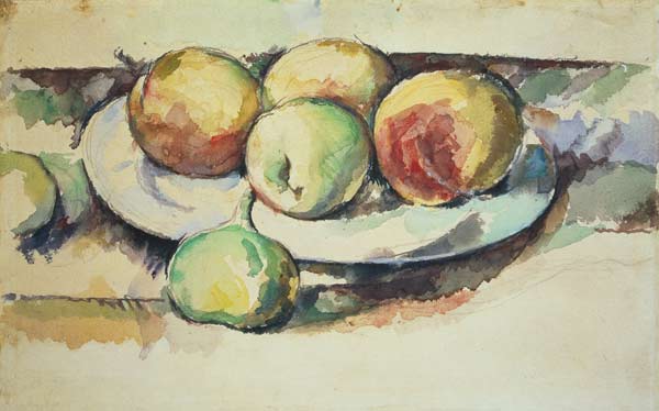 Still Life of Peaches and Figs von Paul Cézanne