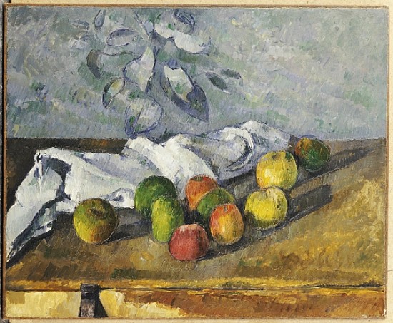 Apples and a Napkin von Paul Cézanne