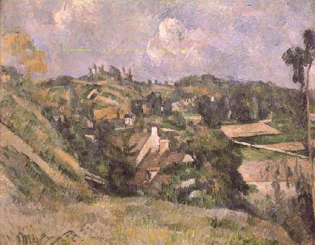 Auvers-sur-Oise, seen from the Val Harme von Paul Cézanne