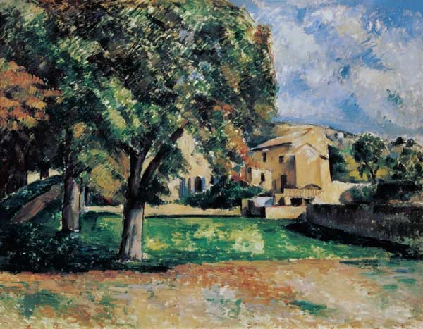 Bäume im Park von Jas de Bouffan von Paul Cézanne