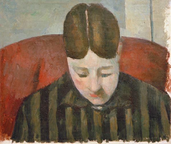 Portrait Madame Cézanne (V.) von Paul Cézanne