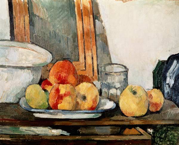 Still life with open drawer von Paul Cézanne