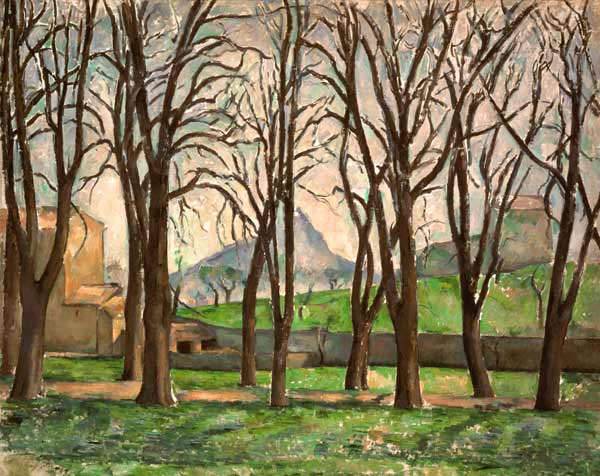 Chestnut trees at the Jas de Bouffan von Paul Cézanne