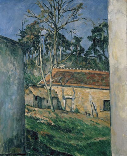 Cour de ferme a Auvers von Paul Cézanne