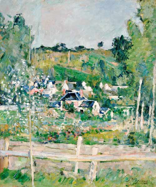 Blick auf Auvers-Sur-Oise, Der Zaun von Paul Cézanne