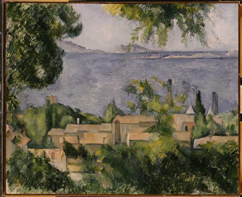 Die Hausdächer von L'Estaque von Paul Cézanne