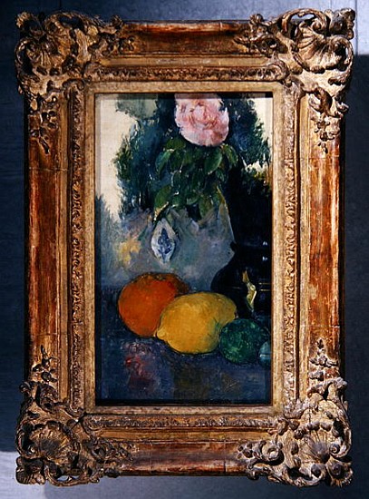Flowers and fruits, c.1880 (see also 287552) von Paul Cézanne