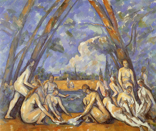 Die großen Badenden (unvollendet) von Paul Cézanne