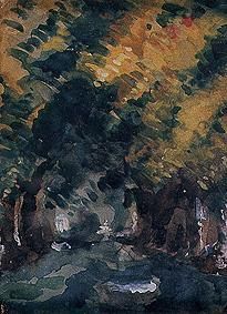 Kastanienallee bei Jas de Bouffan von Paul Cézanne