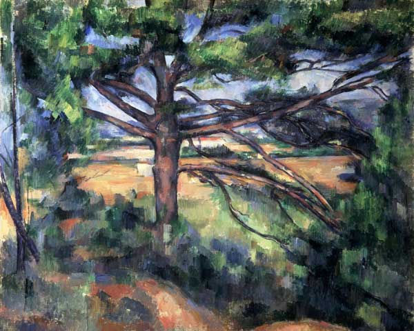 Die große Kiefer in der Nähe von Aix von Paul Cézanne