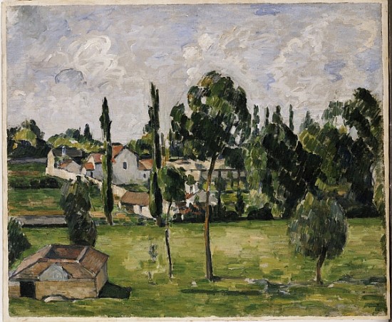 Landscape with Waterline, c.1879 von Paul Cézanne