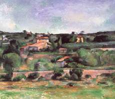 Landschaft bei Aix von Paul Cézanne
