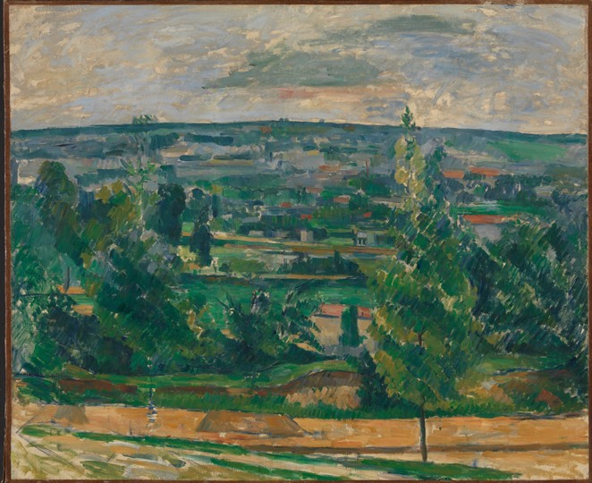 Landschaft in Jas de Bouffan von Paul Cézanne
