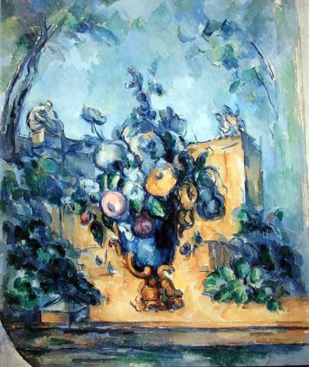 Large Vase in the Garden von Paul Cézanne