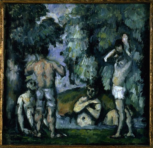 Les cinq baigneurs von Paul Cézanne