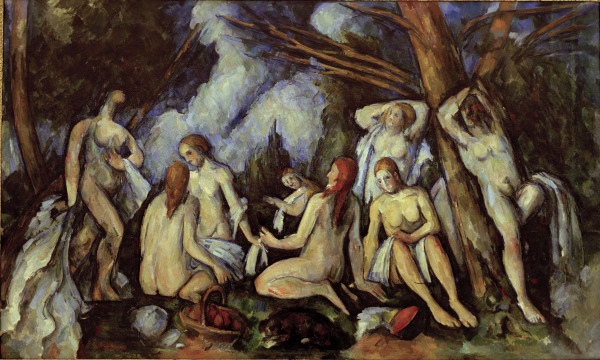 Les grandes baigneuses von Paul Cézanne
