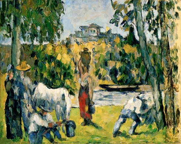 Life in the Fields von Paul Cézanne