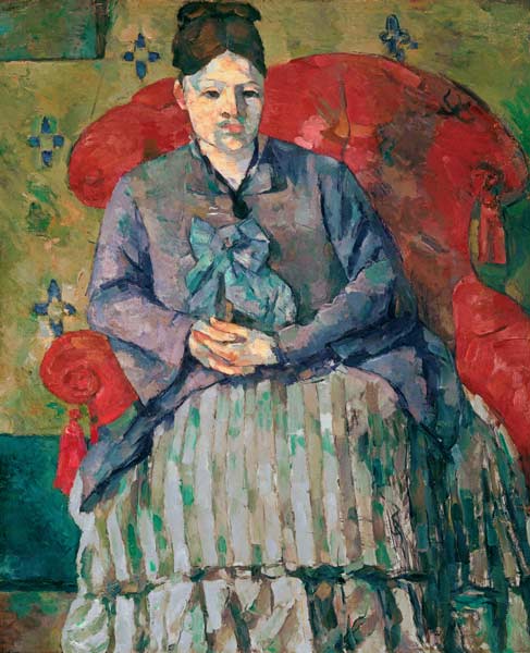 Mme Cézanne in rotem Sessel von Paul Cézanne