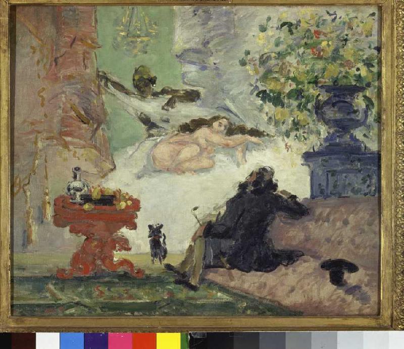 Eine moderne Olympia. von Paul Cézanne