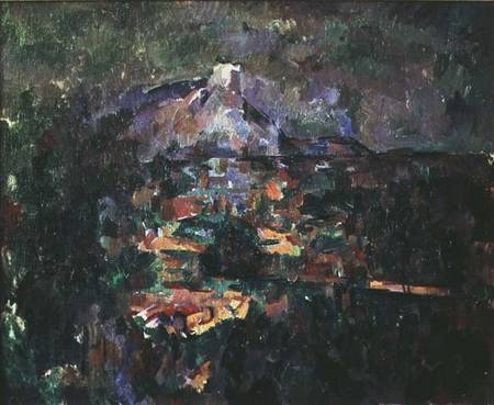 Montagne Sainte-Victoire from Lauves von Paul Cézanne