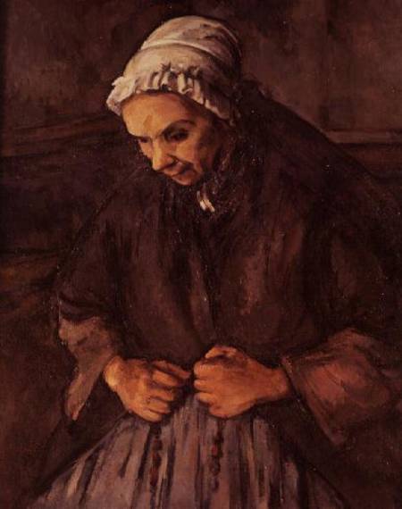 Old Woman with a Rosary von Paul Cézanne