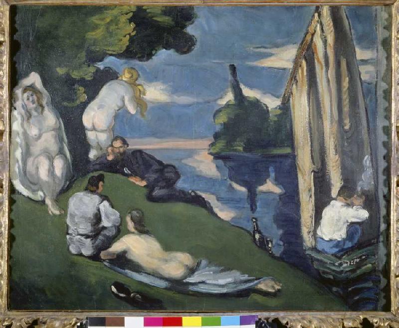 Pastorale (oder: Idylle) von Paul Cézanne