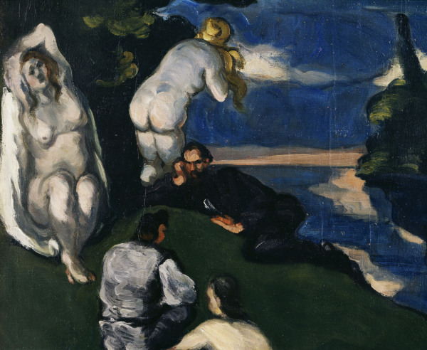 Pastorale ,  Ausschnitt von Paul Cézanne