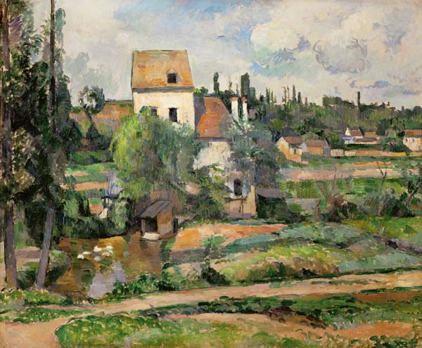 Moulin de la Couleuvre at Pontoise (for detail see 67881) von Paul Cézanne