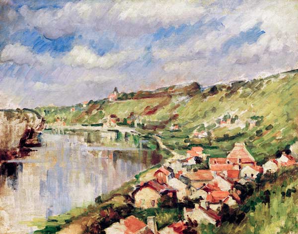 Paysage au bord de l''Oise von Paul Cézanne