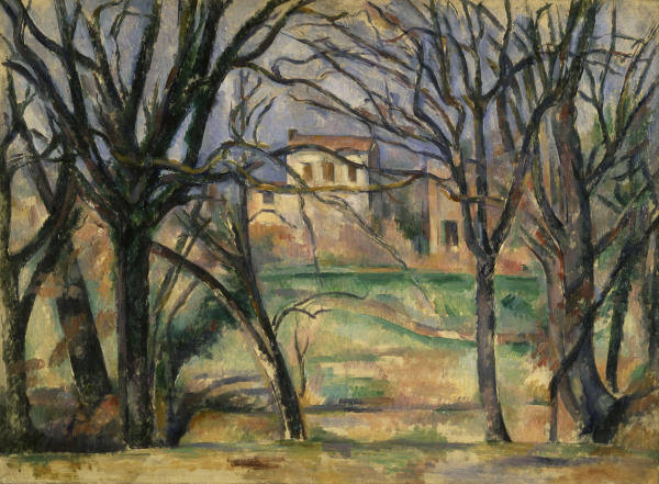 P.Cezanne, Baeume und Haeuser von Paul Cézanne