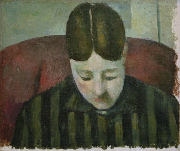 Porträt Madame Cézanne von Paul Cézanne