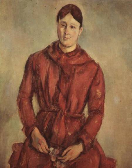 Portrait of Madame Cezanne in a Red Dress von Paul Cézanne